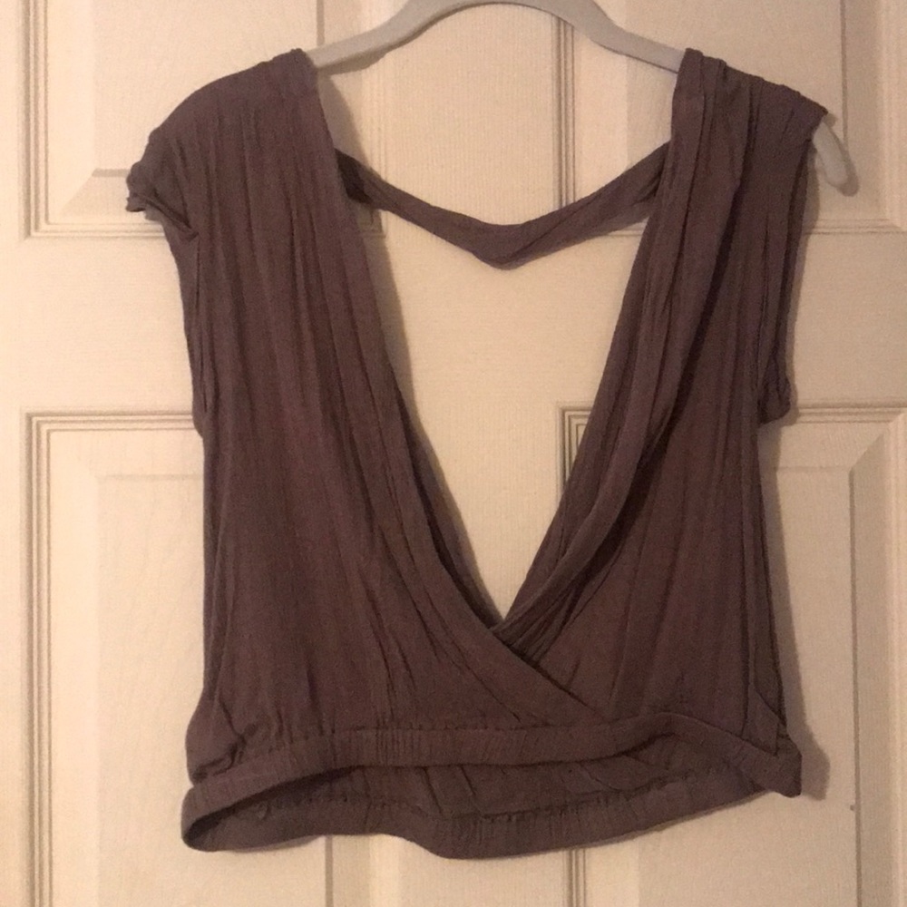 Tobi Deep-V Crop Top